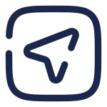 Map Arrow Square SVG Icon